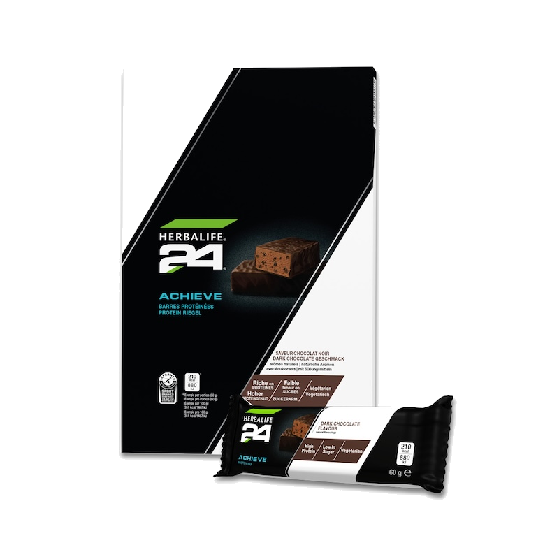 H24 Achieve Bar Dark Chocolate 6 x 60 g bars per box