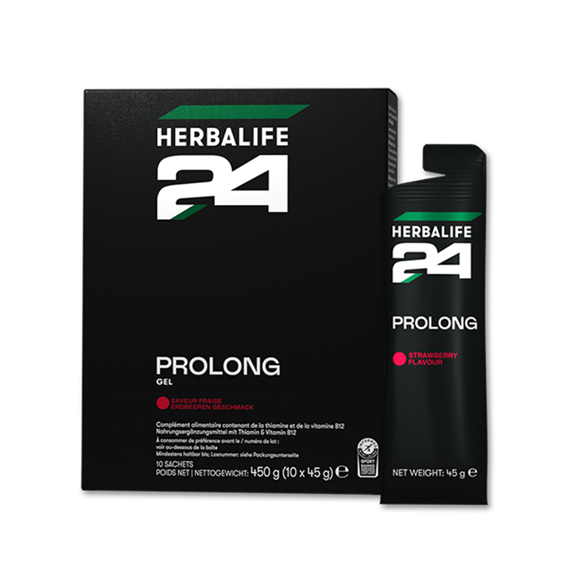 Gels Prolong Herbalife24® Saveur fraise 10 sachets de 45g