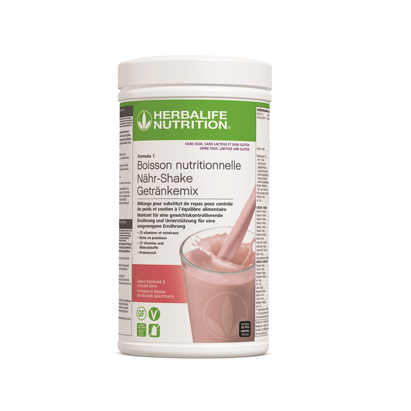 Formula 1 - sans soja, sans lactose, sans gluten Framboise et chocolat blanc 500 g