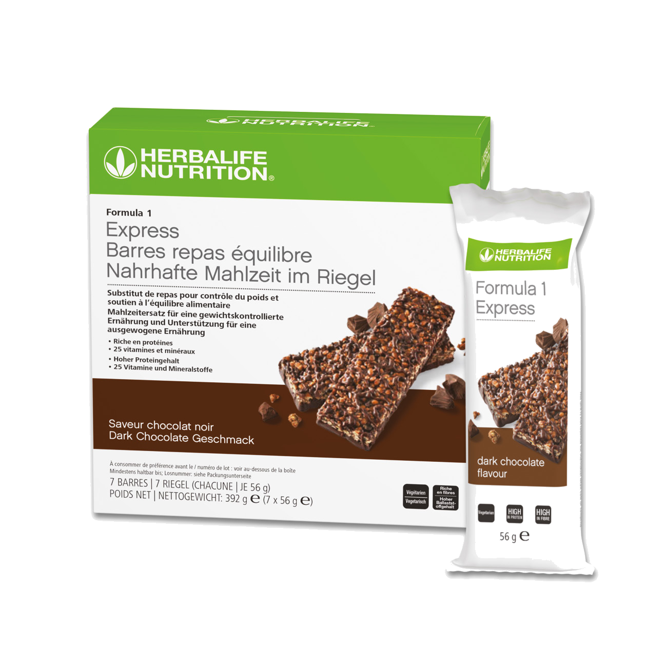 Formula 1 Express Healthy Meal Bars Dark Chocolate 7 bars per box