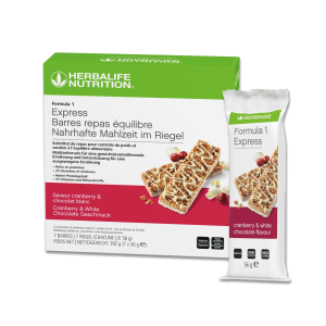Formula 1 Express Healthy Meal Bars Cranberry & White Chocolate 7 bars per box