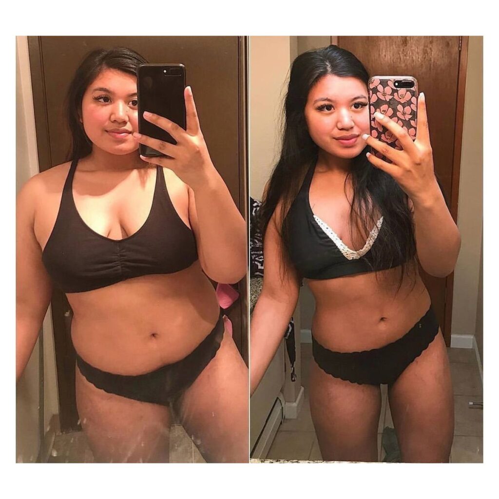 Herbalife customer result — before and after