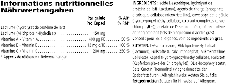 H24 Restore 21.4 g — nutrition information