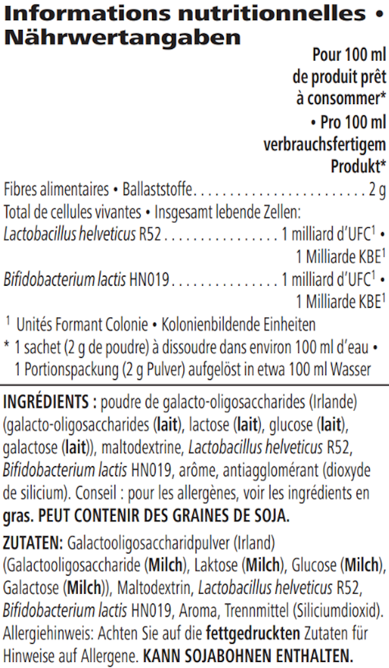 Microbiotic Max 40 g — nutrition information