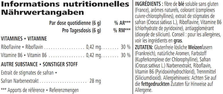 Night Mode Chamomile and Peach 180 g — nutrition information