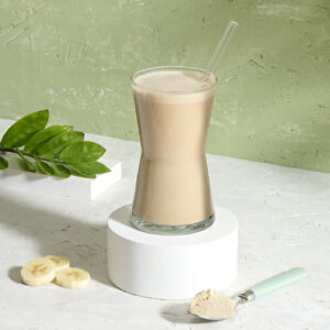 Tri Blend Select – Protein Shake Mix Banana 600 g — prepared product